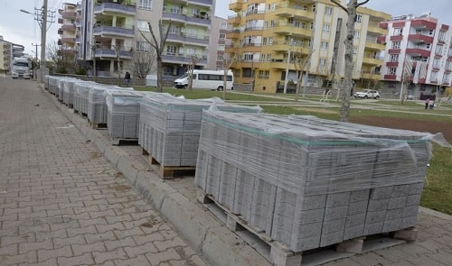 Parke taşı yol kaldırım çalışmaları