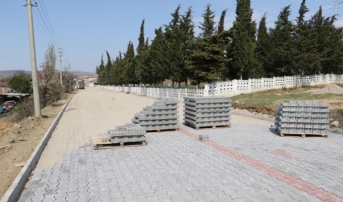 Sapanca yol ve kaldırım çalışmaları.